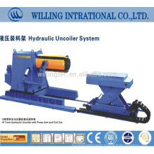 2014 hot sale and good quality hydraulic steel plate cut to length cutting machine uncoiler